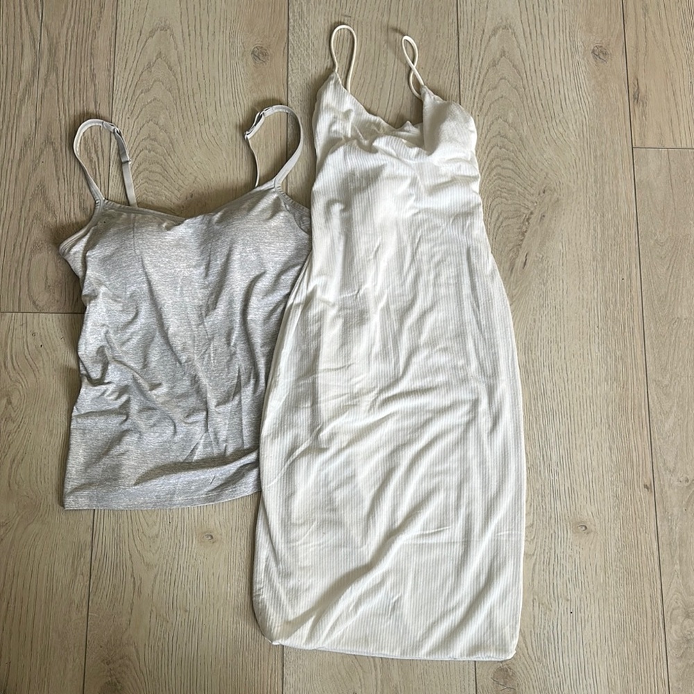 Fashion Nova Cami Dress and Top Bundle White